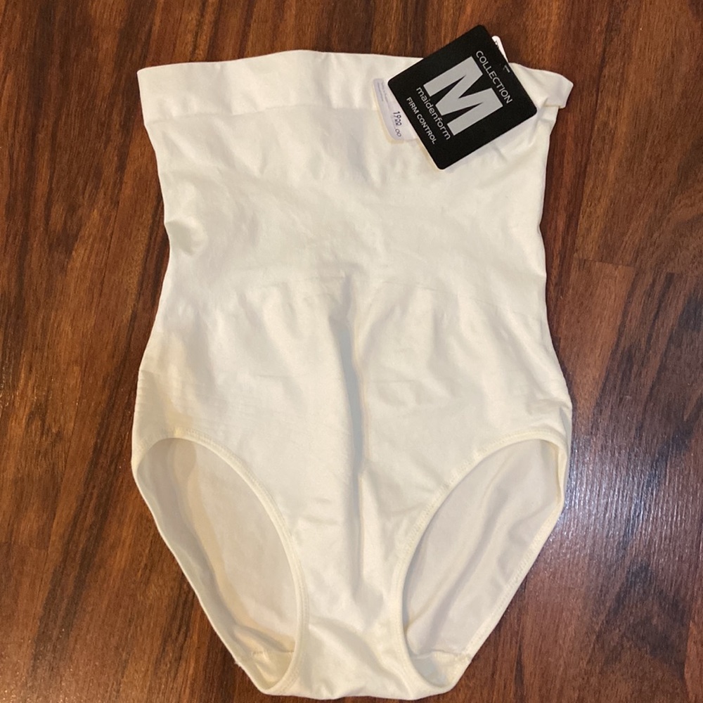 3 firm control panties never worn. 2 beige and one cream. One still has tags - Picture 2 of 6